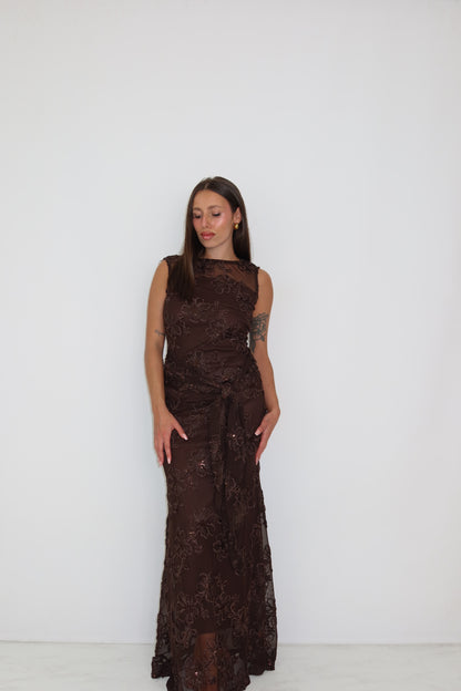 Vestido Kenza Marrón