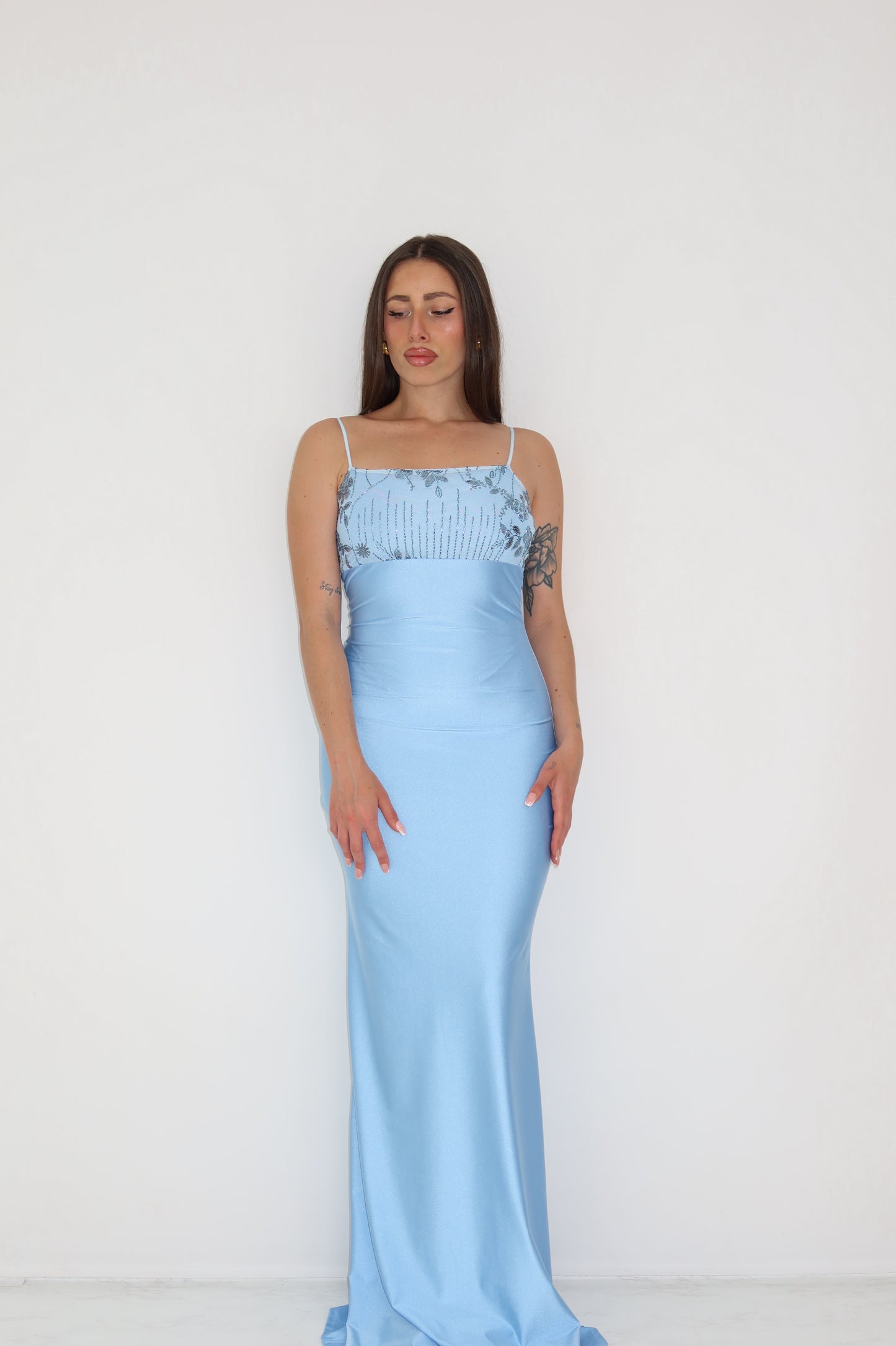 Vestido Tiana Azul Celeste