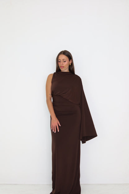 Vestido Luné Marrón