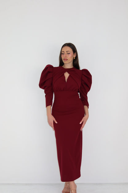 Vestido Arisbeth Granate