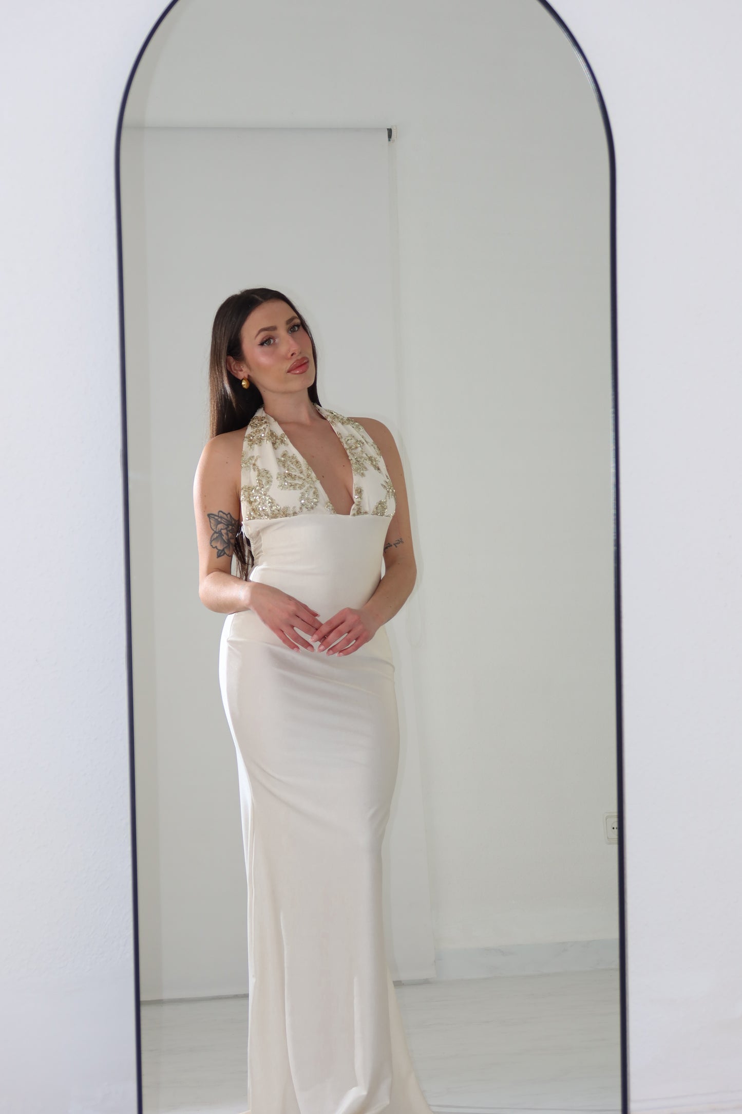Vestido Promesa Blanco Roto