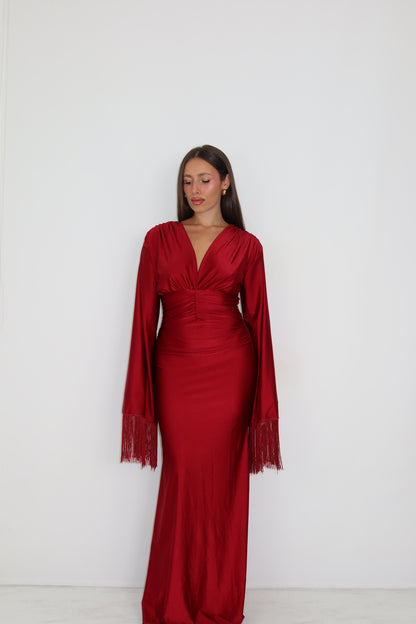 Vestido Morgana Burdeos