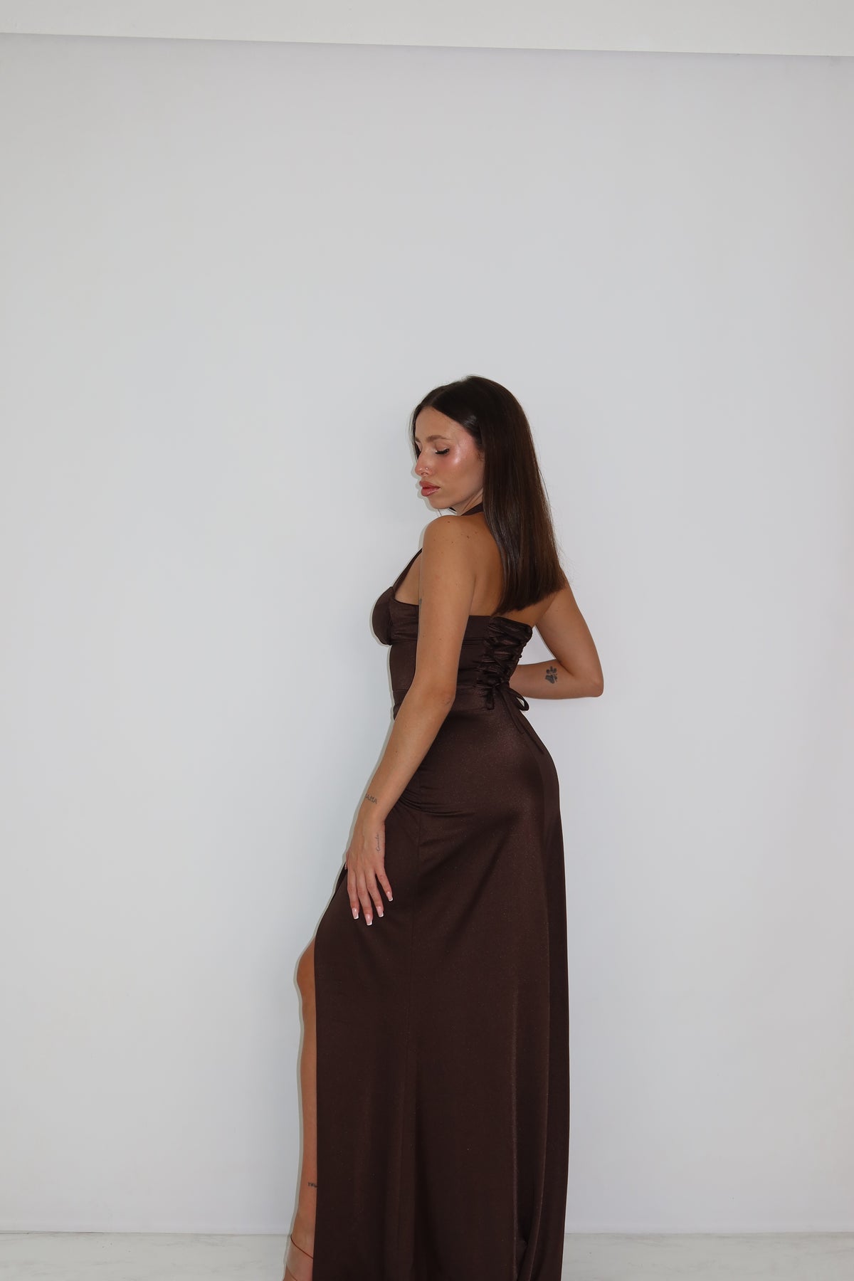 Vestido Miraal Marrón