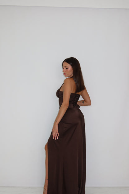 Vestido Miraal Marrón