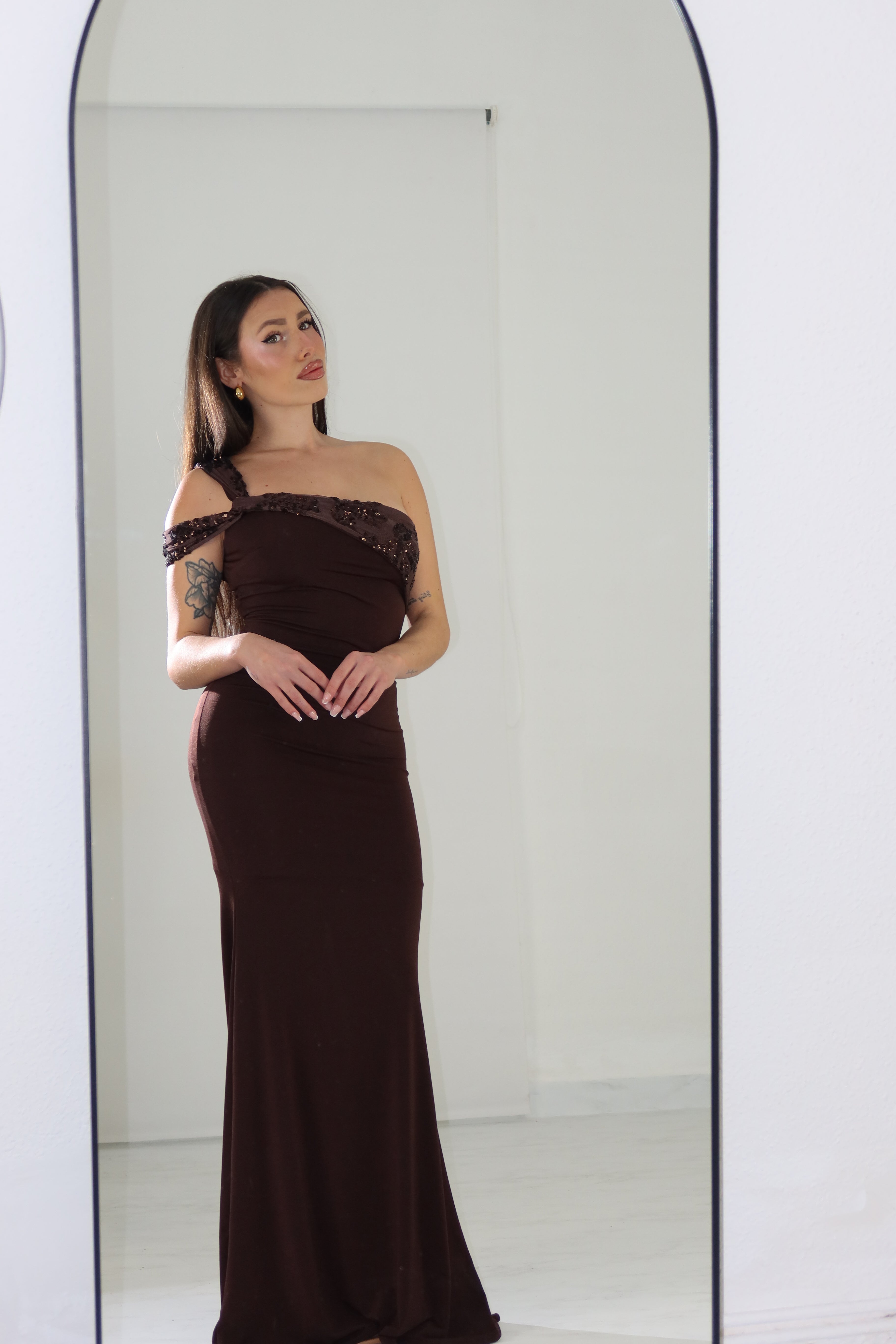 Vestido Kinna Marrón