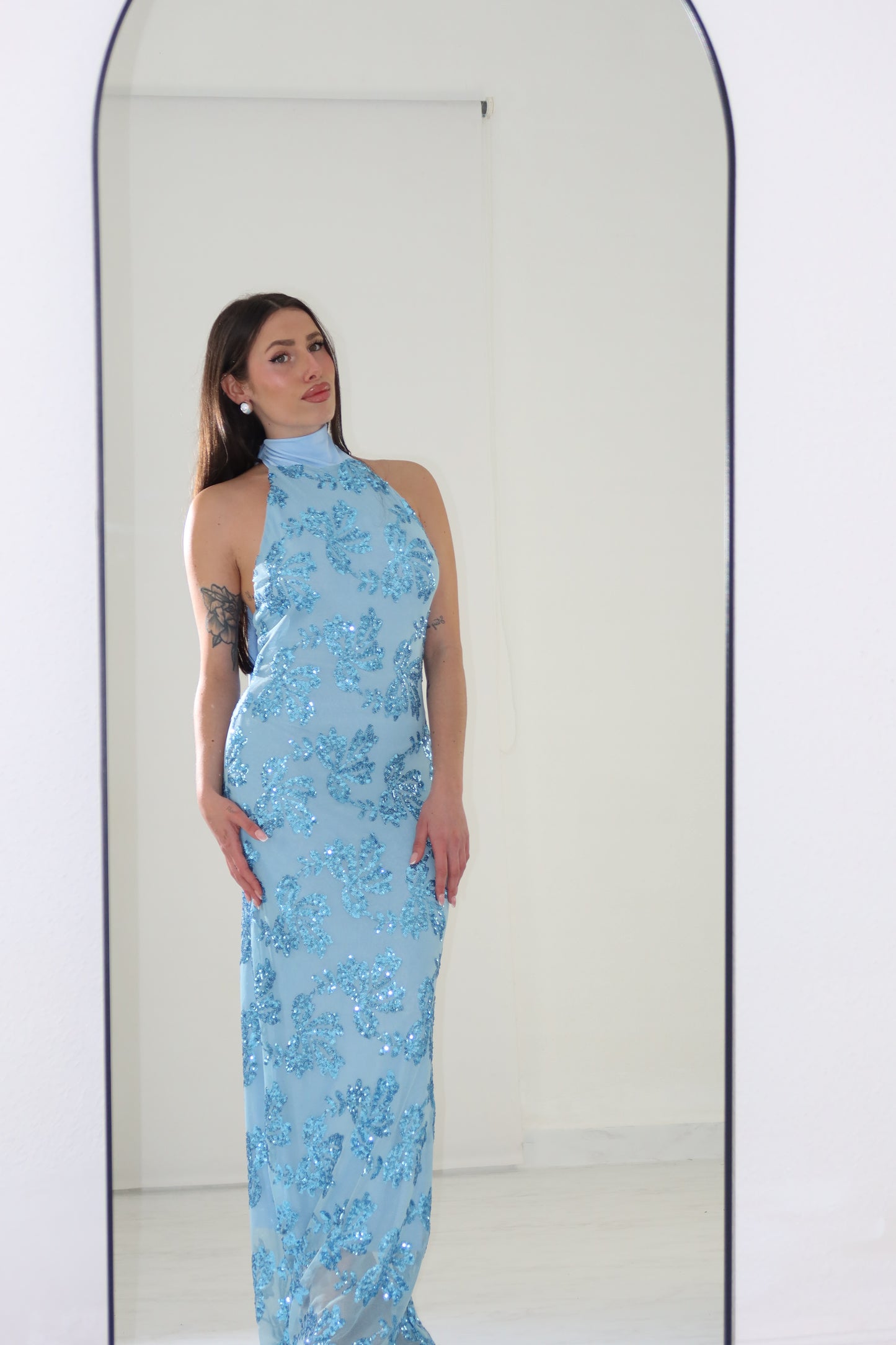 Vestido Indie Azul Celeste