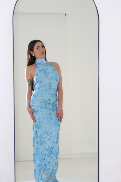 Vestido Indie Azul Celeste